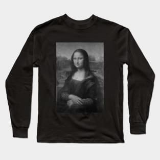 Monna Lisa Changes Expression Interactive Magenta&Green Filter T-Shirt By Red&Blue Long Sleeve T-Shirt